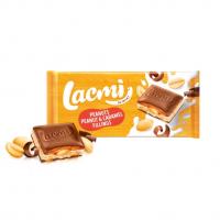 شکلات لاکمی روشن با طعم بادام زمینی و کاراملی ۸۷ گرمی