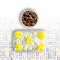 چلو خورشت فسنجان با گوشت قلقلی