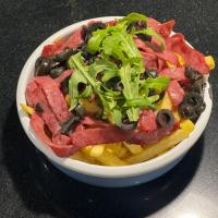 سیب زمینی سرخ شده با بیکن