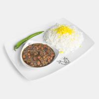 چلو خورشت قورمه سبزی