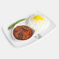 چلو خورشت قیمه بادمجان