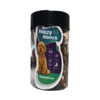 تشویقی سگ هپی مانچ پوست سر گوساله 100 گرم