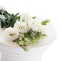 دسته گل لیسین توس سفید