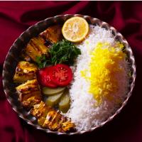 چلو ماهی قزل آلا کبابی