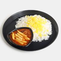 چلو خورشت قیمه سیب زمینی