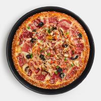 پیتزا سیر و بیکن آمریکایی