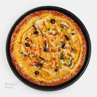 پیتزا قارچ و مرغ آمریکایی