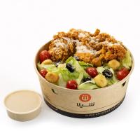 سالاد سزار با فیله مرغ سوخاری