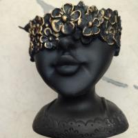 گلدان پلی استر طرح رخ صورت کوچک