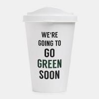 لیوان طرح احساس سبز لمیز