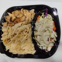 پاستا آلفردو با مرغ و قارچ