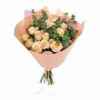 دسته گل رز مینیاتوری گلبهی