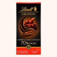 شکلات تلخ 70% لینت کریشن مدل موس با طعم آلبالو فلفل