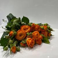 دسته گل رز مینیاتوری نارنجی
