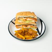 ساندویچ چیکن پومودورو و سیب زمینی