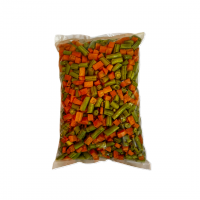 مخلوط لوبیا و هویج خرد شده