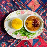 چلو خورشت فسنجان گياهى