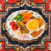 چلو جوجه كباب گياهى