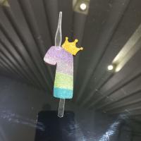 شمع عدد یک رنگی وساده