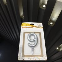 شمع عدد متالیک