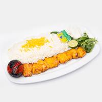 چلو جوجه کباب زعفرانی