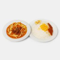 چلو خورشت قیمه سیب زمینی ویژه