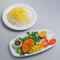 چلو ماهی شیر سرخ شده