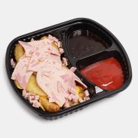 سیب زمینی تنوری با ژامبون گوشت