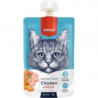 پودینگ گربه ونپی با طعم مرغ و هویج 90 گرم