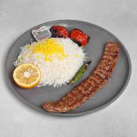 چلو کباب لقمه زعفرانی