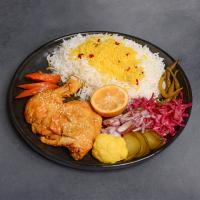 زرشک پلو با بامرغ سس پز