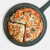 پیتزا مرغ آمریکایی یک نفره (25 سانتی متری)