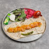 جوجه کباب زعفرانی با دورچین