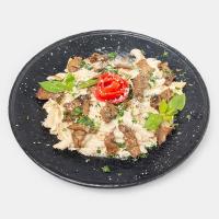 پاستا پنه گوشت با سس آلفردو