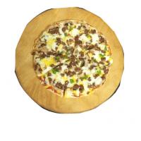 پیتزا گوشت و قارچ آمریکایی