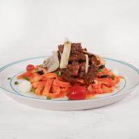 پاستا فتوچینی با راسته گوساله
