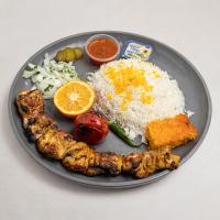 چلو جوجه کباب جوجه ران بدون استخوان