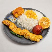 چلو جوجه کباب ساده