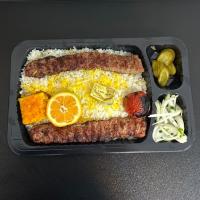  چلو کباب لقمه دبل