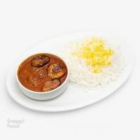 چلو خورشت قیمه بادمجان