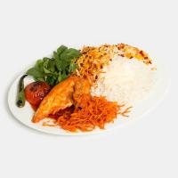 چلو مرغ و هویج (سینه)