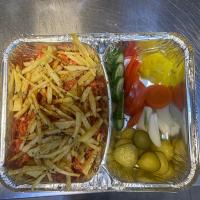 املت گوجه فرنگی با سیب زمینی سرخ شده