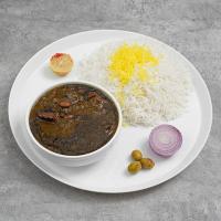 چلو خورشت قورمه سبزی