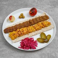 کباب میکس زعفرانی با دورچین