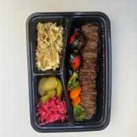 خوراک کباب لقمه زعفرانی