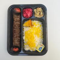 چلو کباب لقمه زعفرانی