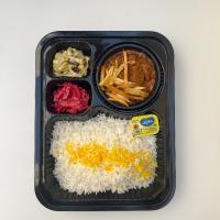 چلو خورشت قیمه سیب زمینی