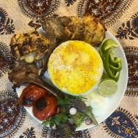 چلو کباب مخصوص جانا با برنج خارجی