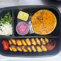 چلو کباب نگینی با برنج ایرانی