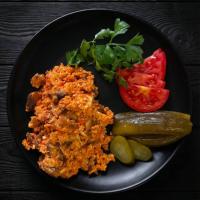 املت با قارچ